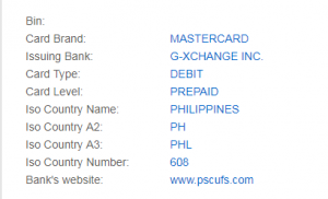 菲律宾卡头549627，375190虚拟卡的介绍