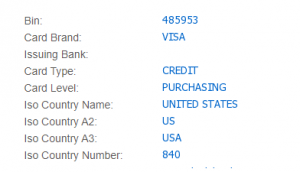 美国VISA卡头485953虚拟信用卡介绍